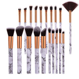 10pcsPromotions marbling texture brushes face foundation powder