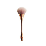 Large Rose Gold Powder Blush Brush Professional Cosmetic Brushes Set Face Contour Brush Eye Shadow Lip Brush Beauty Makeup Tool