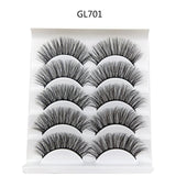 5 Pairs 3D Natural Long Thick Hair False Eyelashes