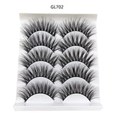 5 Pairs 3D Natural Long Thick Hair False Eyelashes