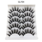 5 Pairs 3D Natural Long Thick Hair False Eyelashes