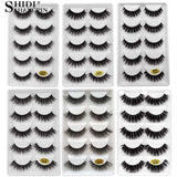 5 Pairs Multipack 3D Mink Lashes False Eyelashes Handmade