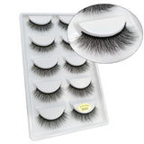 5 Pairs Multipack 3D Mink Lashes False Eyelashes Handmade