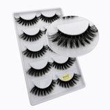 5 Pairs Multipack 3D Mink Lashes False Eyelashes Handmade