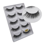 5 Pairs Multipack 3D Mink Lashes False Eyelashes Handmade