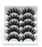 Eyes Dancing 5Pairs 3D Faux Mink Hair Lashes Natural/