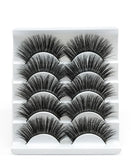 Eyes Dancing 5Pairs 3D Faux Mink Hair Lashes Natural/