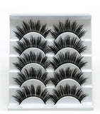 Eyes Dancing 5Pairs 3D Faux Mink Hair Lashes Natural/