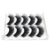 Eyes Dancing 5Pairs 3D Faux Mink Hair Lashes Natural/