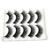 Eyes Dancing 5Pairs 3D Faux Mink Hair Lashes Natural/