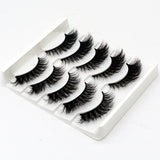 Eyes Dancing 5Pairs 3D Faux Mink Hair Lashes Natural/