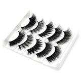 Eyes Dancing 5Pairs 3D Faux Mink Hair Lashes Natural/