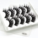 Eyes Dancing 5Pairs 3D Faux Mink Hair Lashes Natural/