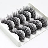 Eyes Dancing 5Pairs 3D Faux Mink Hair Lashes Natural/