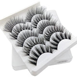 Eyes Dancing 5Pairs 3D Faux Mink Hair Lashes Natural/