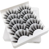 Eyes Dancing 5Pairs 3D Faux Mink Hair Lashes Natural/