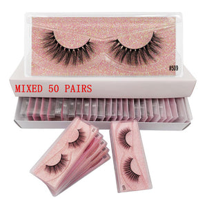 MEISHENJIE Wholesale soft Eyelashes 3d Mink Lashes Natural Mink  In Bulk