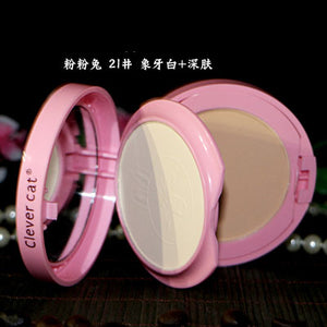 Cartoon Face Base Pressed Powder Matte Concealer Contour Palette Whitening Oil Control Foundation Powder