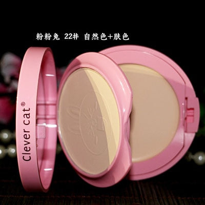 Cartoon Face Base Pressed Powder Matte Concealer Contour Palette Whitening Oil Control Foundation Powder