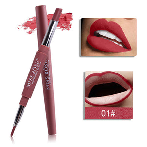 2 in 1 brand makeup lipstick matte durable waterproof nude red lipstick lips make up