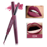 2 in 1 brand makeup lipstick matte durable waterproof nude red lipstick lips make up