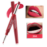 2 in 1 brand makeup lipstick matte durable waterproof nude red lipstick lips make up