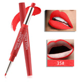 2 in 1 brand makeup lipstick matte durable waterproof nude red lipstick lips make up