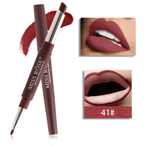 2 in 1 brand makeup lipstick matte durable waterproof nude red lipstick lips make up